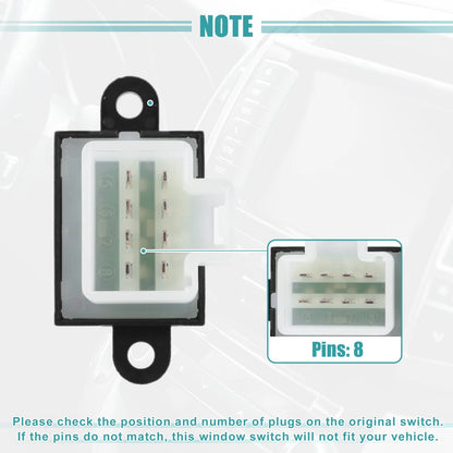 Rear Right Side Master Power Window Switch for Dodge Viper (2001-2001)