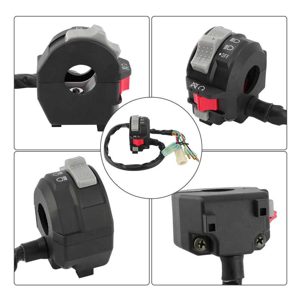 Left Handlebar Switch Start/Off Headlight for Yamaha Moto 4 YFM200DX (1986–1989)