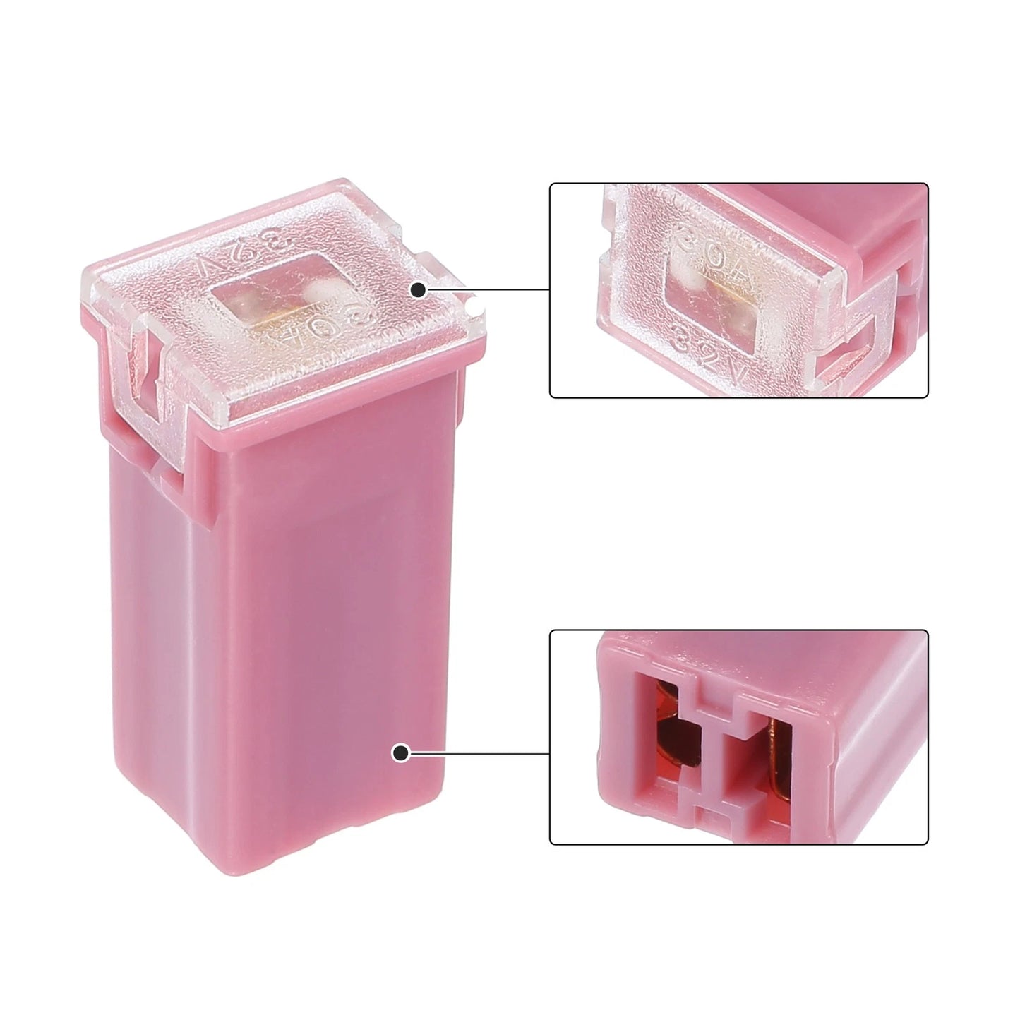 3 x 32V 30A Mini Block Fuse for Trucks & Pickup Cars