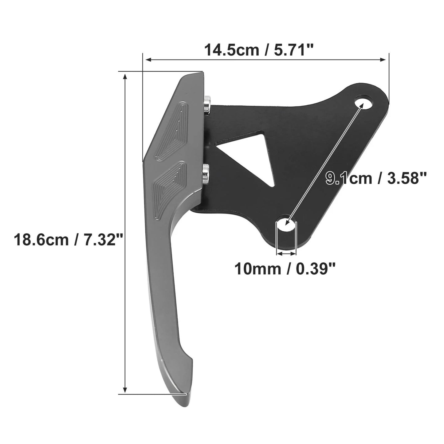 2 x Pair Motorcycle Rear Seat Pillion Passenger Grab Handle for Honda MSX125 M3