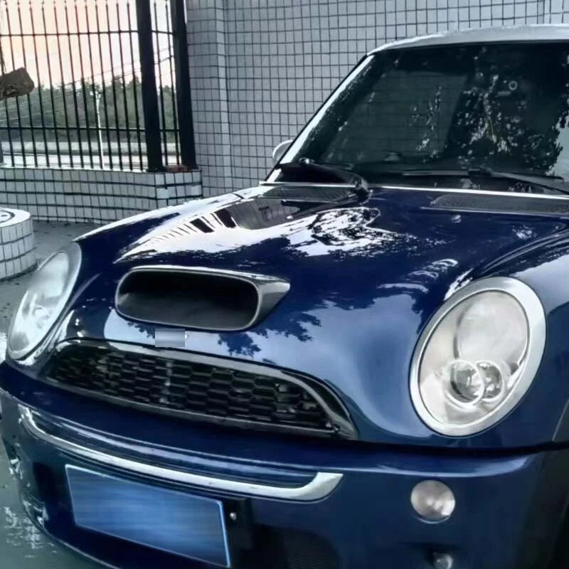 REAL Carbon Fiber Hood Scoop Vent Trim Ventilation Kit Fit for Mini Cooper S R53