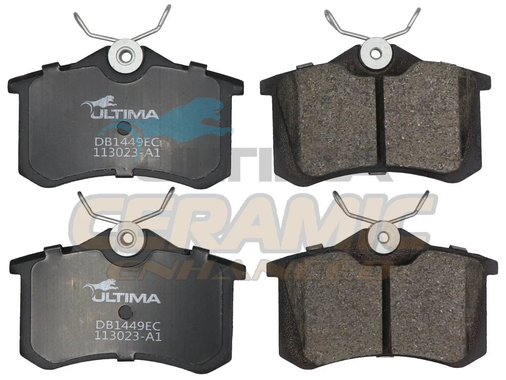 CERAMIC FRONT & REAR BRAKE PADS for MG ZS ZST 1.5L NSE (2017–2024)