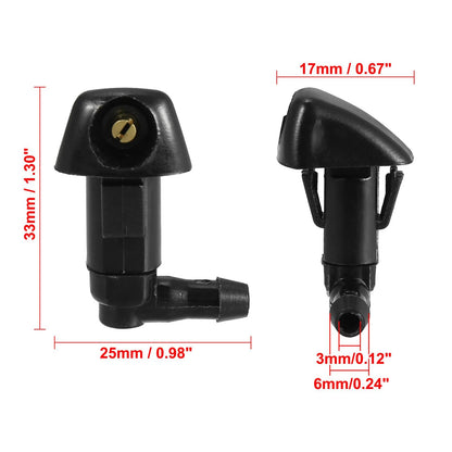 4pcs Windshield Wiper Washer Nozzles for Honda Civic (2006-2011)