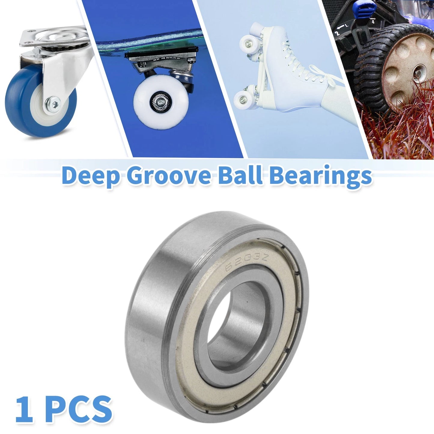 17x40x12mm Deep Groove Ball Bearings for Scooter Skateboard Wheel