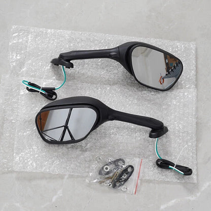 Black Rearview Side Mirrors for GSXR600/750 2006-2023 & GSXR1000 2005-2016 (2x)