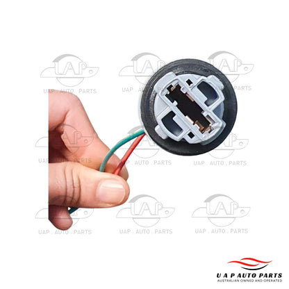 7440 Wedge Car Stop Light Bulb Socket Harness Connector for T20 () x2