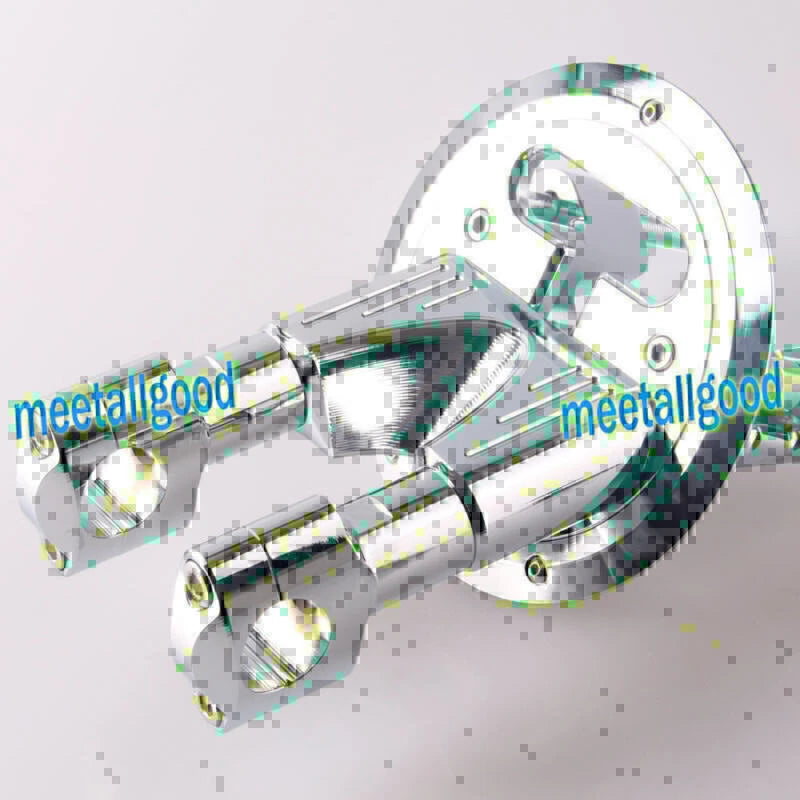Racing Handlebar Riser for YAMAHA T-MAX 530 2 x Silver (2013-2015)