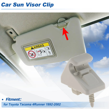 Sun Visor Clip Sunvisor Inner Clip Gray for Toyota Tacoma 4Runner (1992–2002)