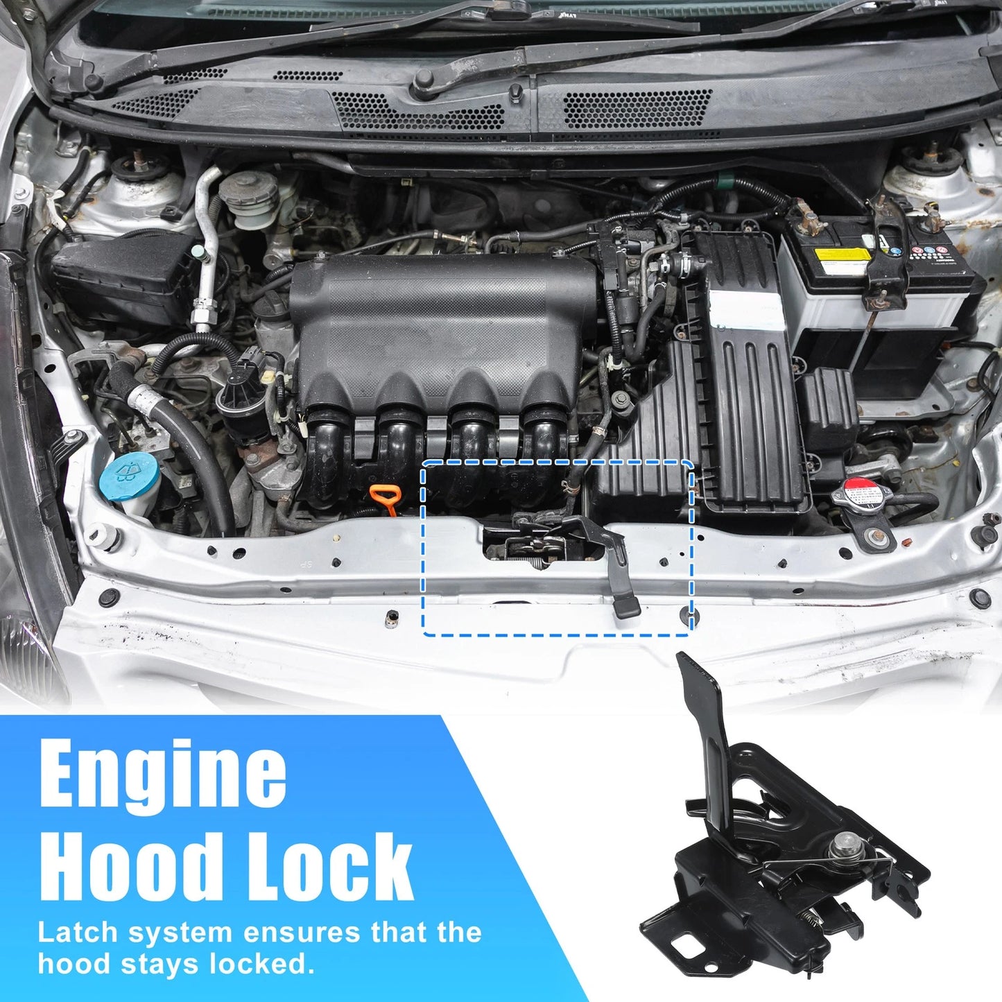 Engine Hood Lock Latch Assembly for GMC Yukon Hybrid (2008-2013)