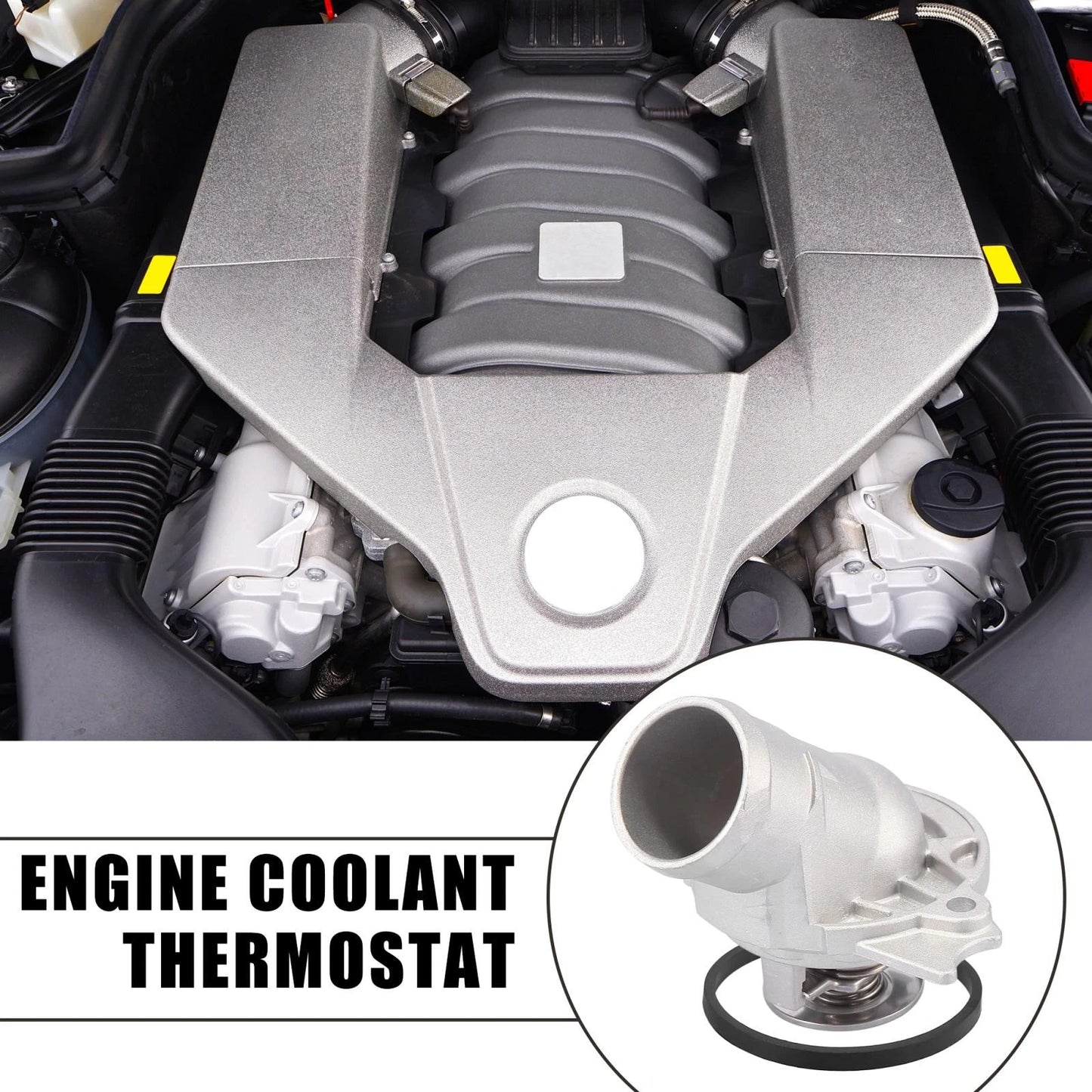 Engine Coolant Thermostat for Mercedes-Benz C240 C280 C320 CL500 E320 (2001-2005)