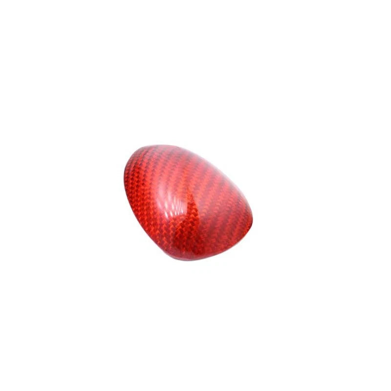 Red Carbon Fiber Gear Shift Knob Head Cover Trim Fit For Cadillac ATS XTS