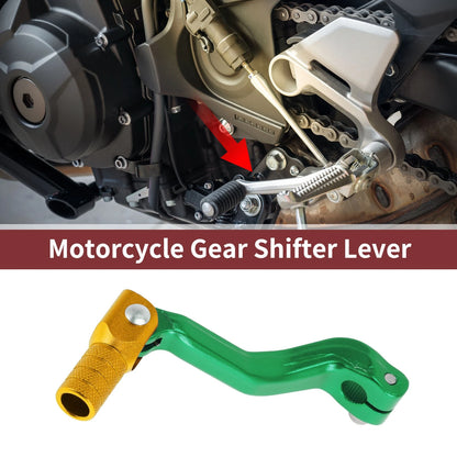 Folding Gear Shifter Lever Green Gold Tone for Kayo T2