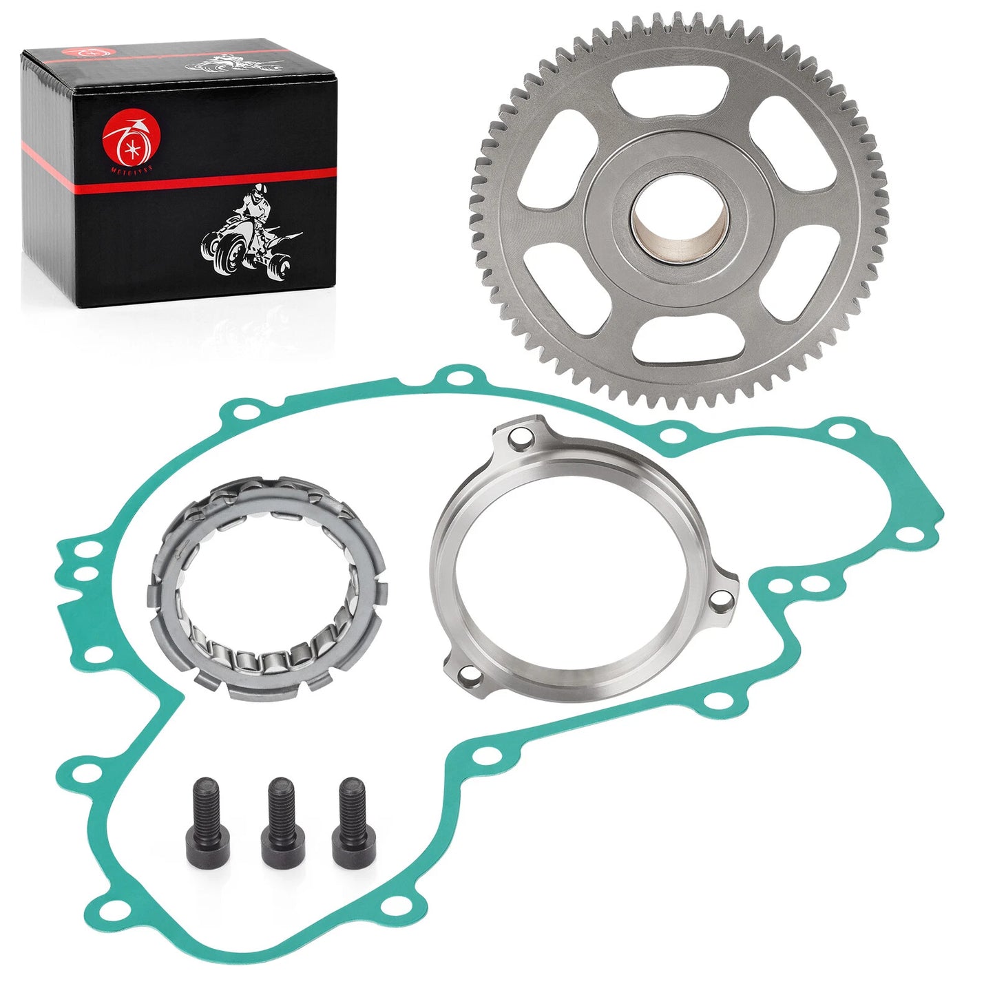 One Way Bearing Starter Clutch Gear Gasket for Polaris RZR 4 XP 900 (2012)