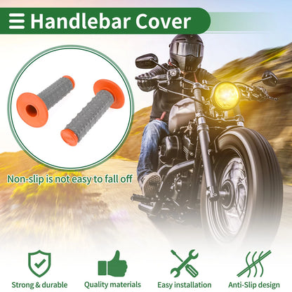7/8" 22mm Motorcycle Hand Grips Cover Orange