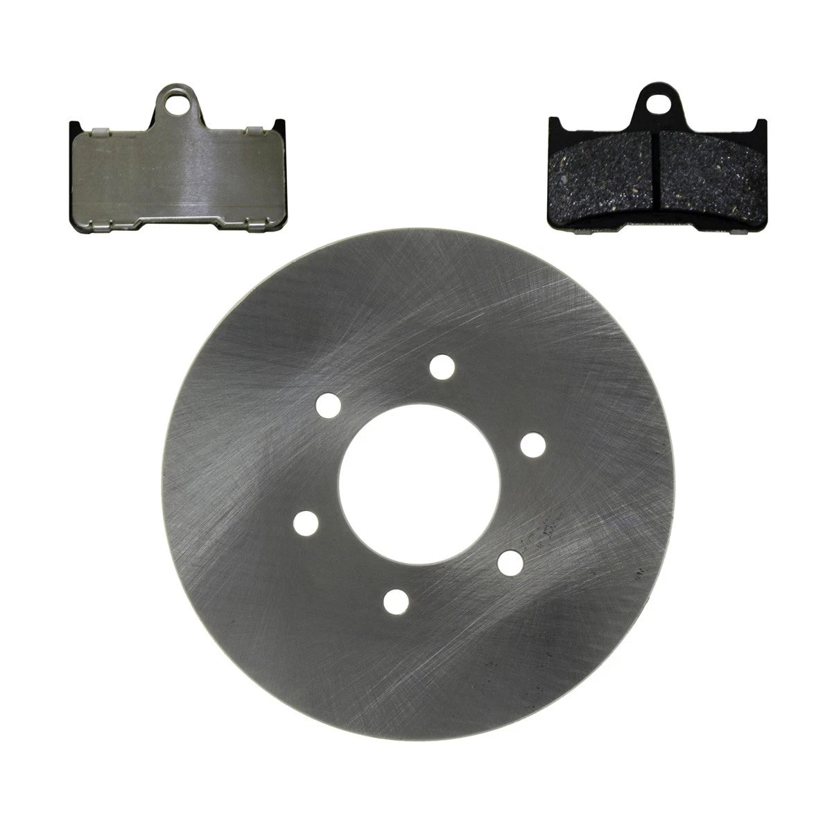 Rear Disc Brake Rotor & Semi-Metallic Pads for Yamaha Grizzly 660 (2002–2008)