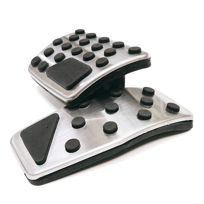 Steel Brake Gas Pedal Covers for Jeep Renegade, Compass & Fiat 500X (2015-2023)