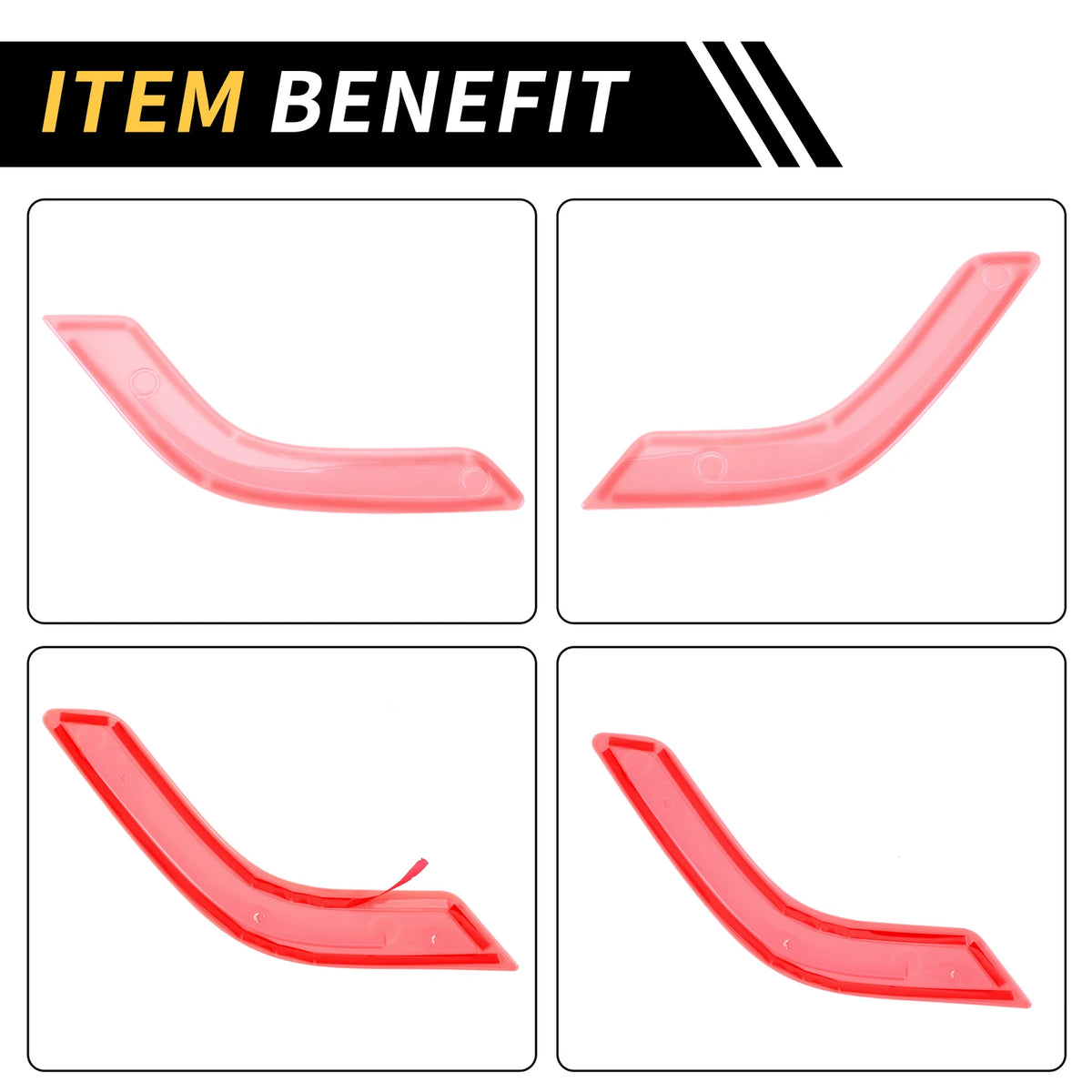 Front Rear Door Handle Bezel Cover Trims for Jeep Wrangler JK JLU (2018-2023)