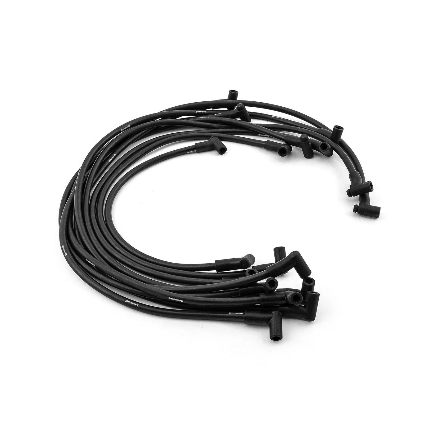 90 Deg Black Spark Plug Wires for Chevy (Universal)
