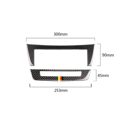 Carbon Fiber Car Stereo CD Control Panel Cover Trim For Benz C-Class 2011-2014