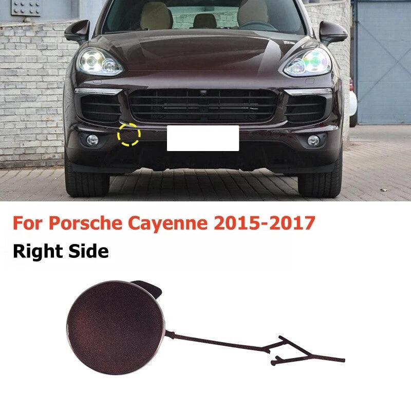 Front Bumper Tow Hook Eye Cover Cap for Porsche Cayenne (2011–2023)