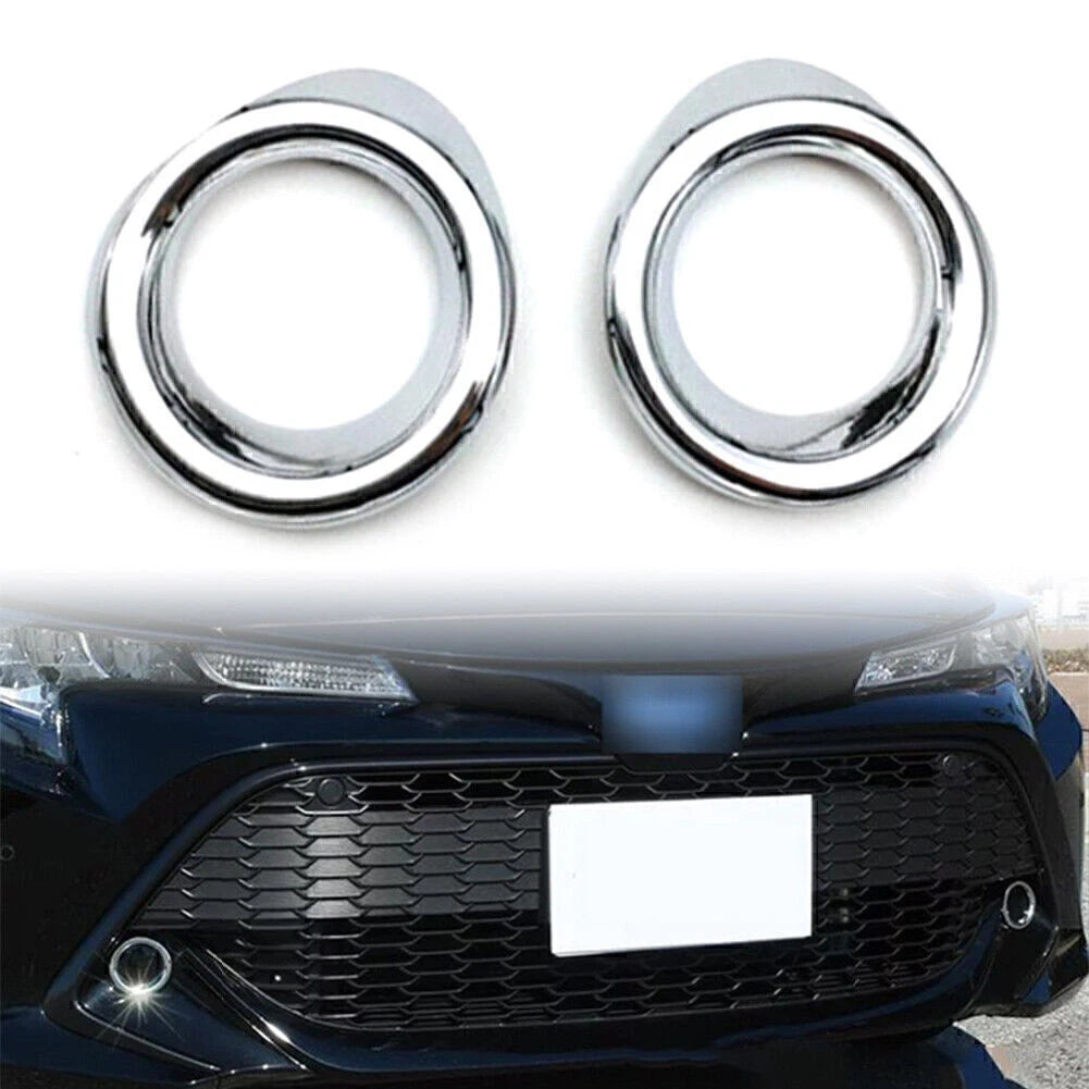 Chrome Fog Lamp Frame Cover Trim for Toyota Corolla Hatchback (2019-2020)