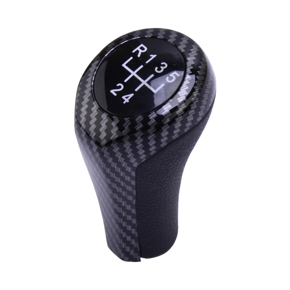 Carbon Fiber 5 Speed Manual Gear Knob for BMW 1 3 5 Series X1 X3 (2004-2023)