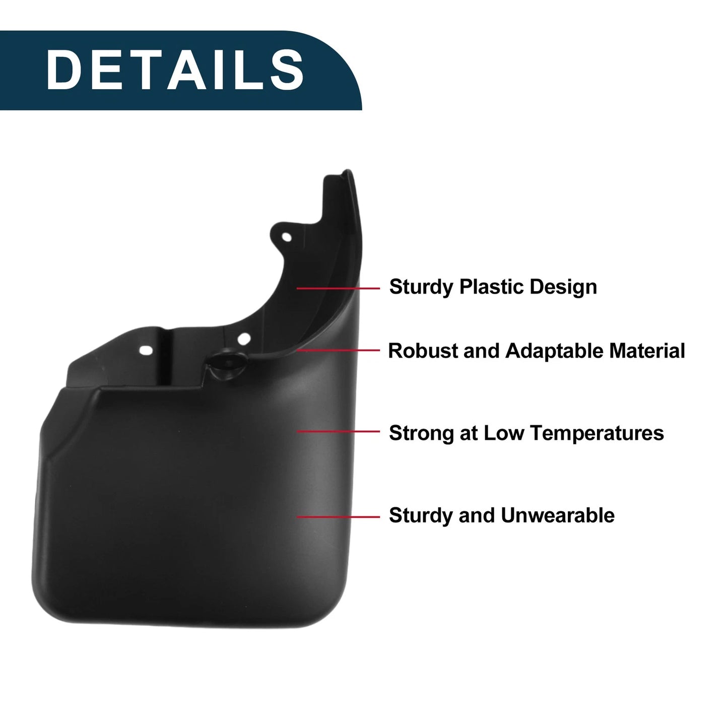 Mud Flaps Splash Guards for Toyota Land Cruiser LC80 Wheel Eyebrow (1990–1997)