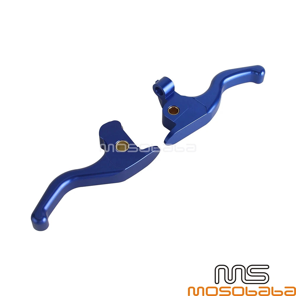 Adjustable Hand Brake Clutch Levers Blue for Harley Touring FLTRX (2014-2023)