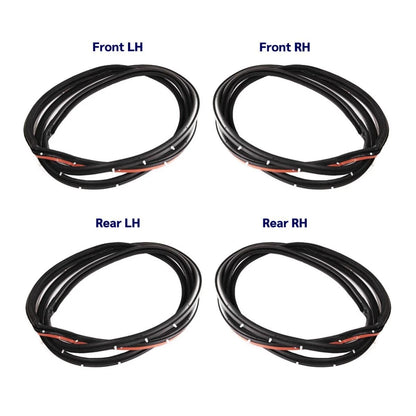 Door Rubber Seal Weatherstrip Set 4 Fits Honda Civic EC ED EE EF SED 1988-91 D06