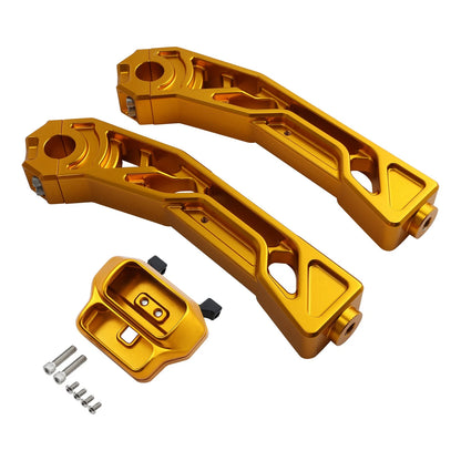 Handlebar Risers Gauge Mount for Harley Softail Fat Boy Low Rider (18-25)