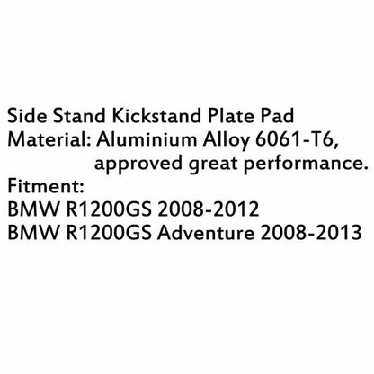 Side Stand Plate for BMW R1200GS (2008-2012) & Adventure (2008-2013)