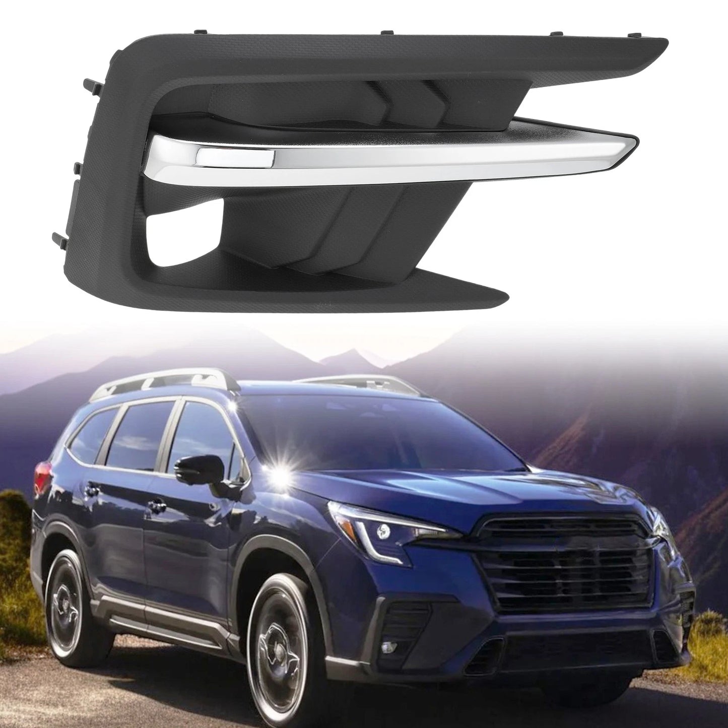 Right Side Front Bumper Fog Light Cover for Subaru Ascent (2019-2021)