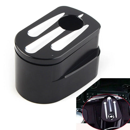 CNC Billet Aluminum Black Ignition Switch Cover for Harley Street Road Glide