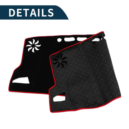 Dashboard Cover Mat for Toyota GR Corolla 2022-2024 Black Red