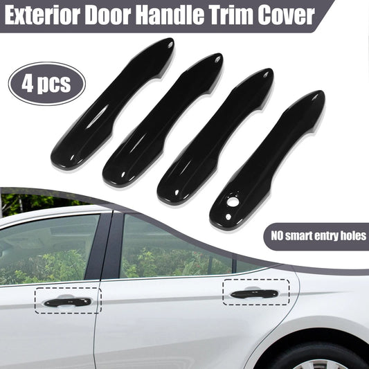 4pcs / GlossBlack / DoorHandle Cover for Toyota Camry without Smart Entry Holes