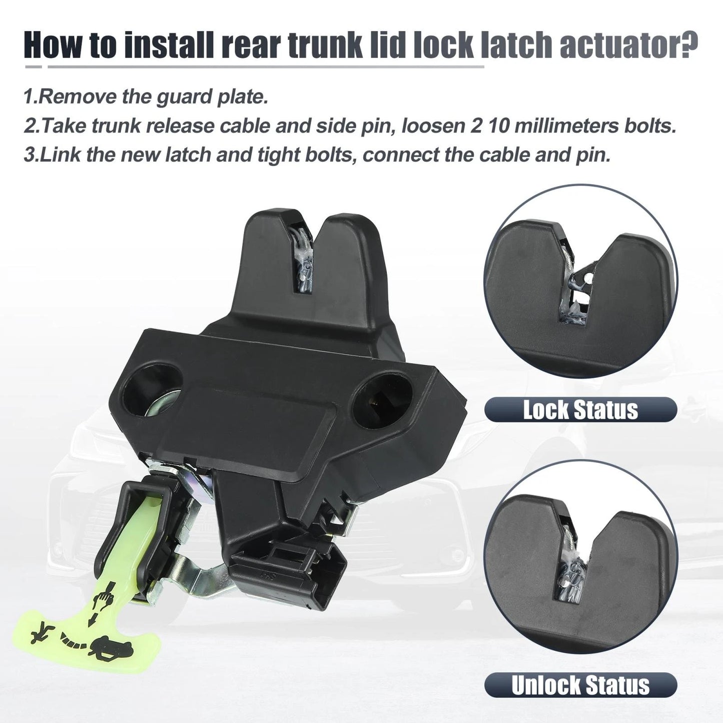 Liftgate Tailgate Lock Actuator for Toyota Corolla (2009-2013)