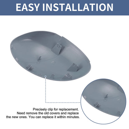 Right Passenger Side Mirror Cover Cap Grey for CITROEN C1 (2005-2014)