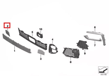 Right Bumper Tow Hook Eye Cap Cover for BMW G06 X6 M Sport/M50i (2020–2023)
