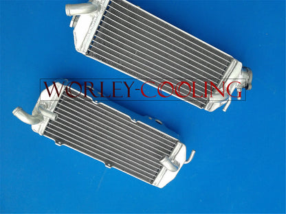 Aluminum Radiator + Orange Hose for KTM 250/400/450/520/525 MXC/EXC (2000-2002)