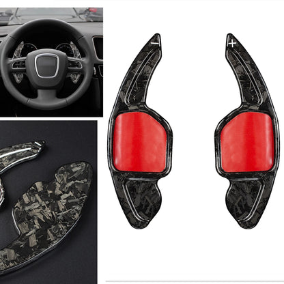 2 x Forged Carbon Fiber Paddle Extensions for Audi RS6 A4L A6L (2013-2023)