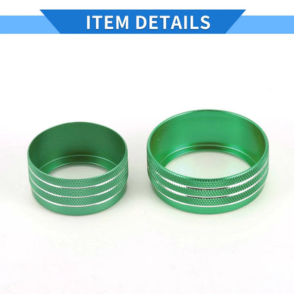 3 x AC Media Tune Switch Knob Cover Ring for Dodge Challenger (2015-2019)