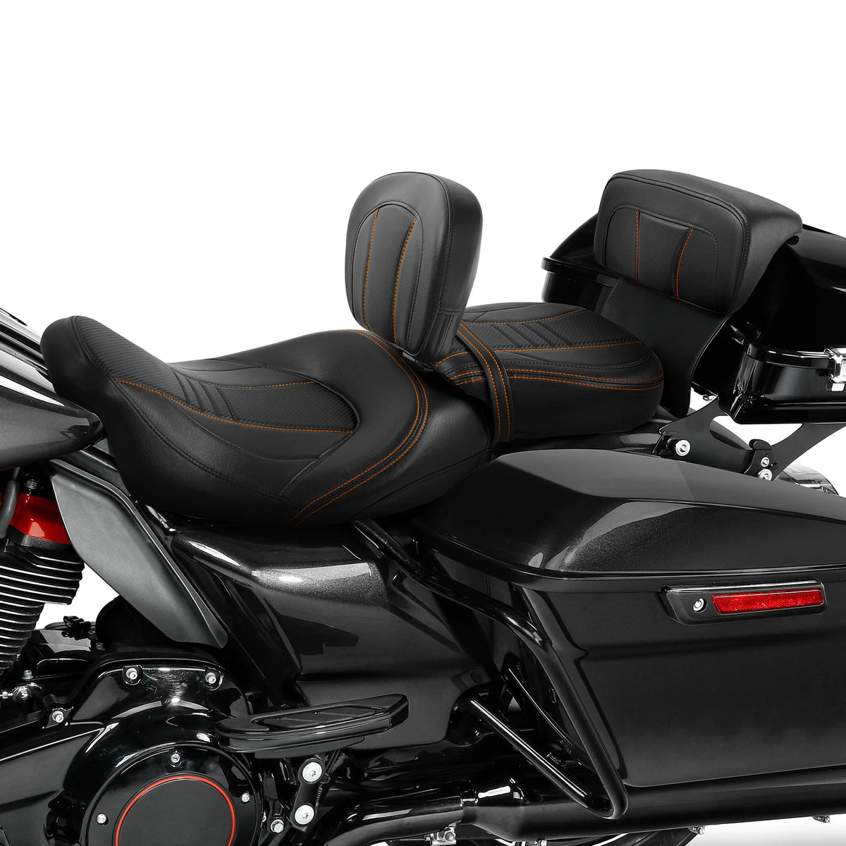 Rider Passenger Seats & Backrest for Harley Touring CVO Road Glide (2014-2023)