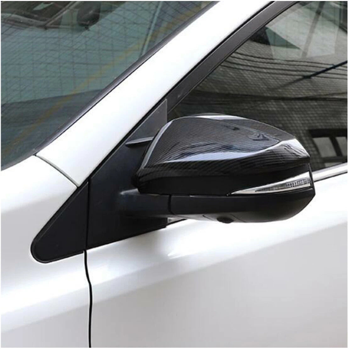 Left & Right Side Wing Door Mirror Covers for Toyota RAV4 (2013-2018)