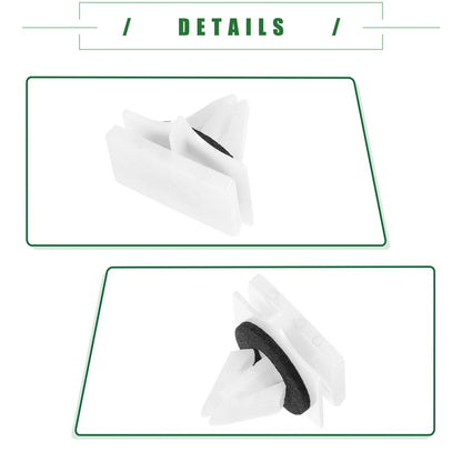 50 Pcs Rocker Panel Clips for Chevrolet Avalanche White (2007 - 2013)