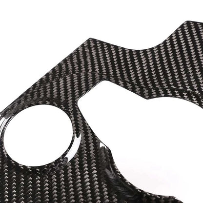 Full Carbon Fiber Console Gear Shift Panel Trim For Alfa Romeo Giulia 2017-2019