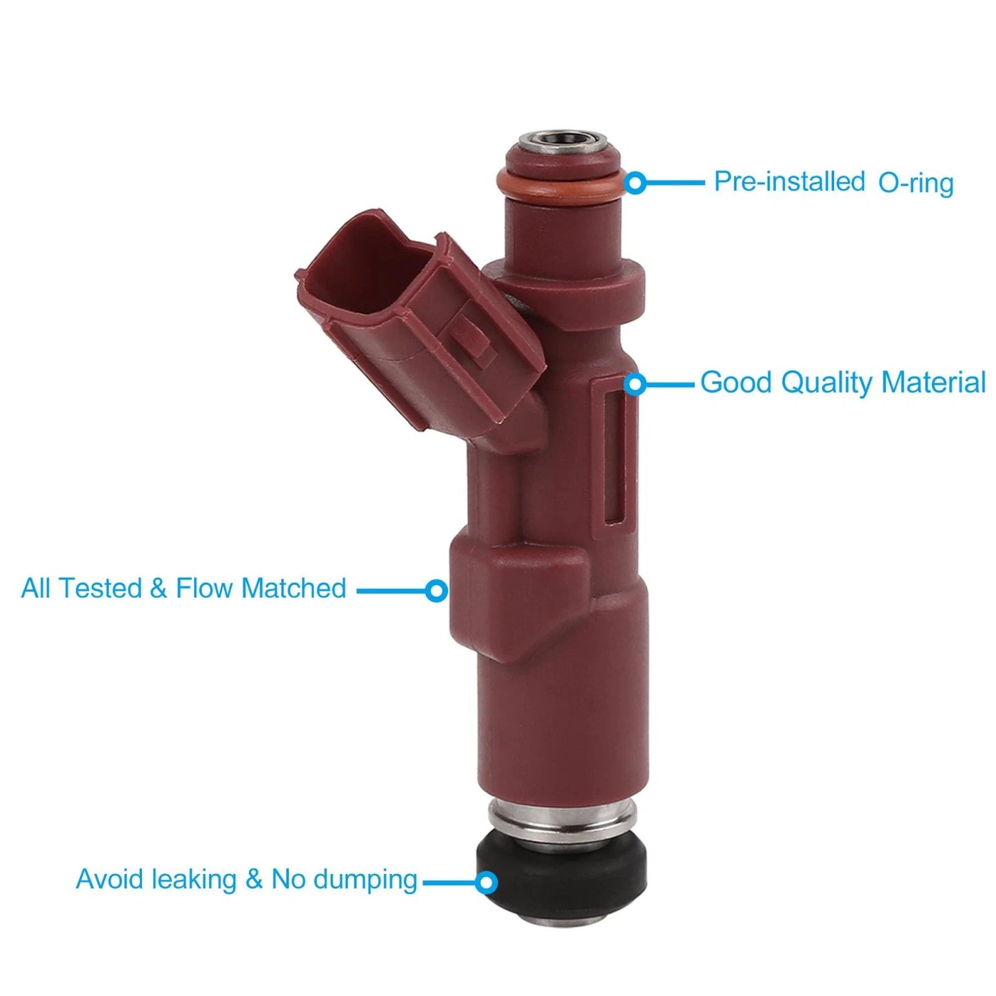 4 x Fuel Injectors for Toyota Avanza, Daihatsu Terios 1.3L (2004-2023)