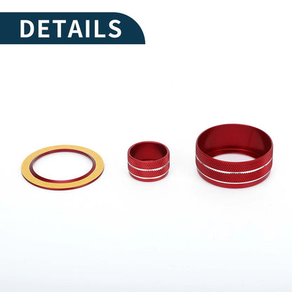 5 x Red Rear View Mirror Knob Covers for Honda CR-V (2023)