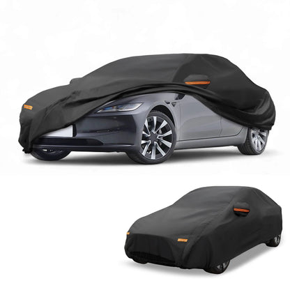 Waterproof Car Cover for Tesla Model 3 (2017-2024) Black 210D-PU