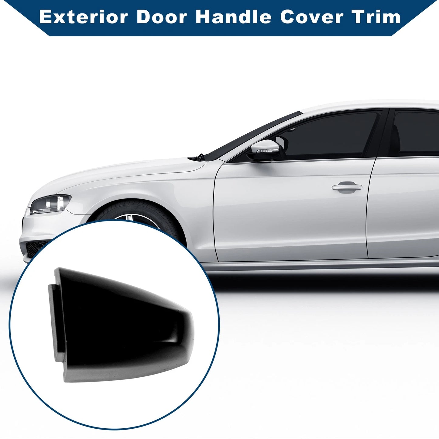 Exterior Door Handle Cover Trim for BMW X1 X5 X6 2014-2019 Black ABS