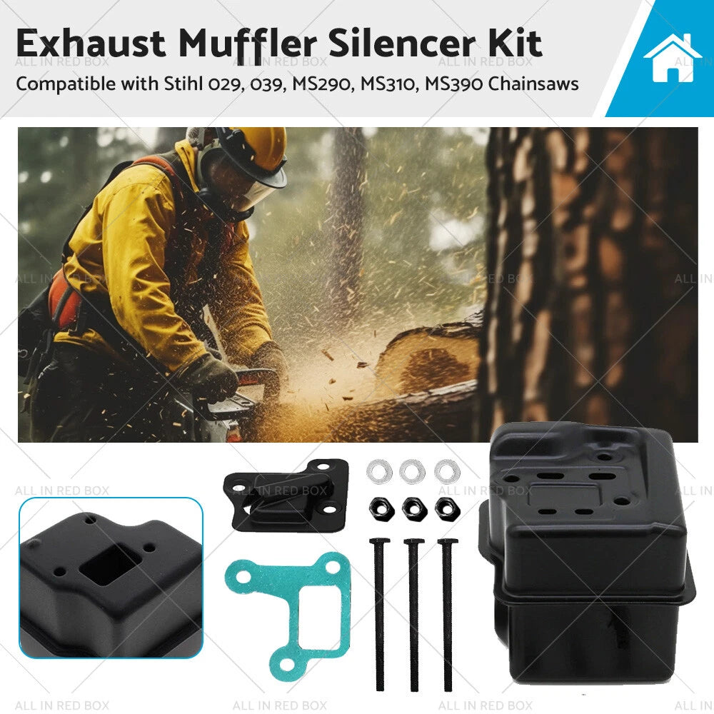Exhaust Muffler Silencer for Stihl MS290 MS310 MS390 029 039 (2000-2010)